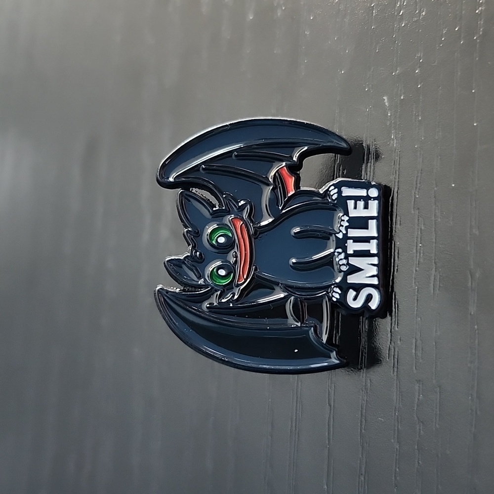 How to Train Your Dragon Toothless Inspired Enamel Pin
